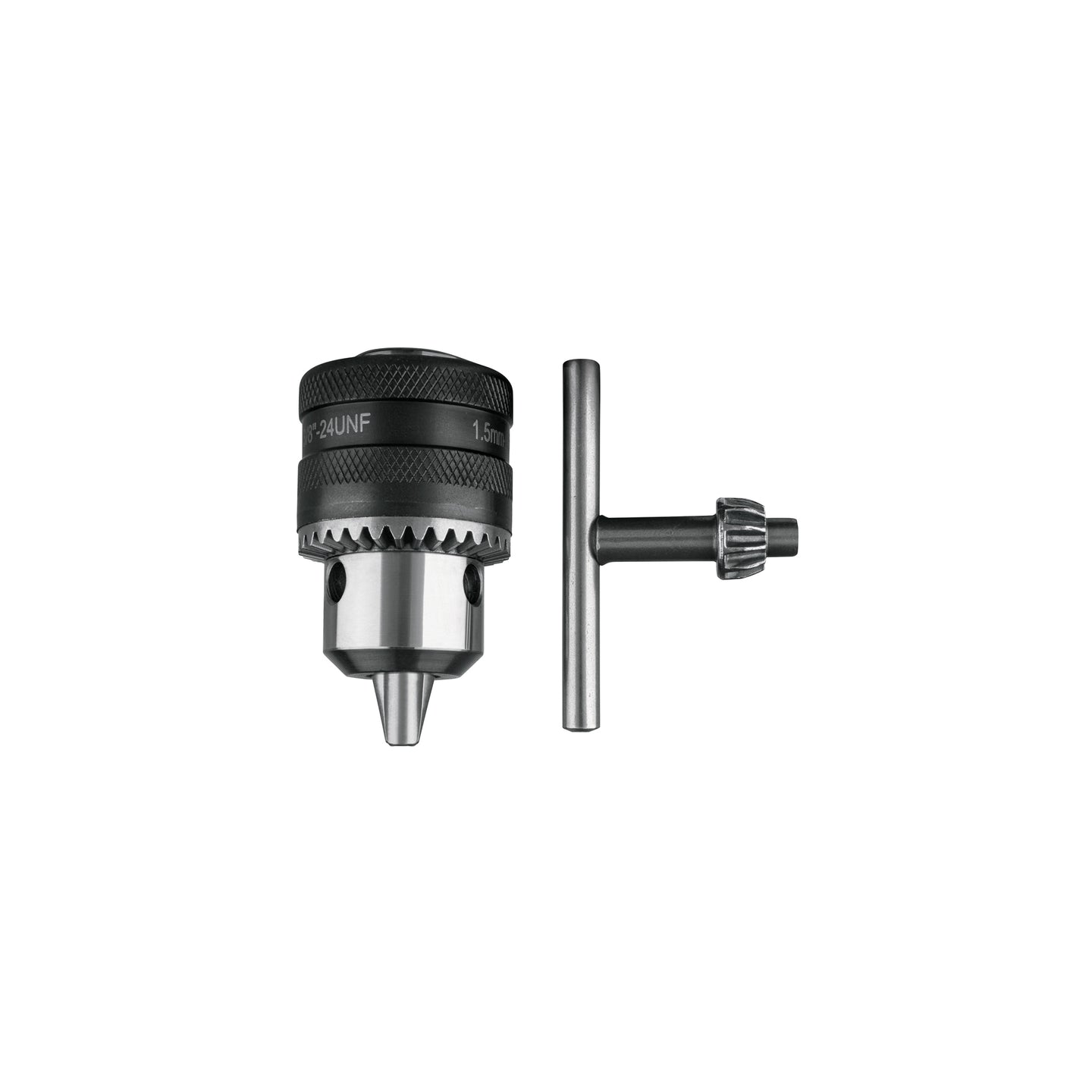 BRO-3/8N Broquero 3/8" con llave, cuerpo moleteado, TRUPER