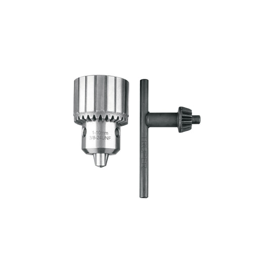 BRO-3/8X Broquero 3/8" con llave, cuerpo estriado, TRUPER EXPERT