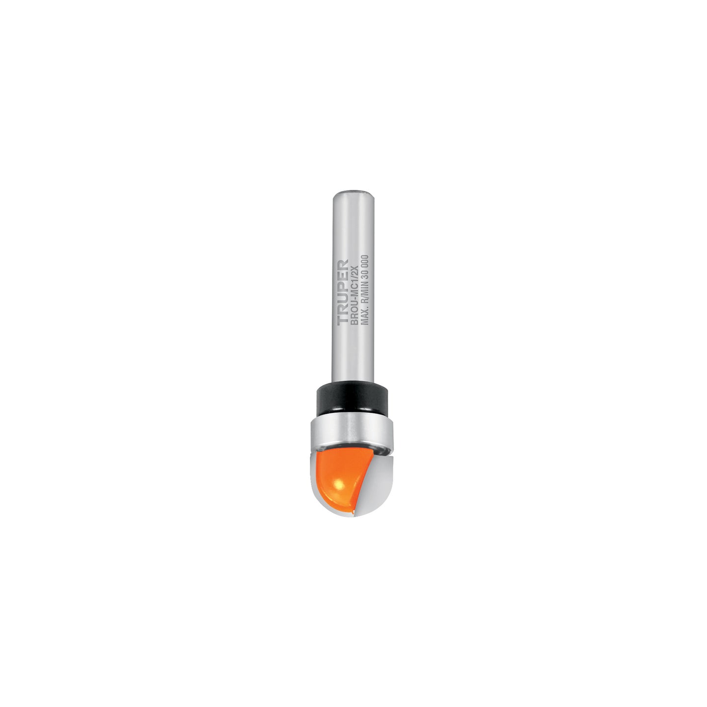 BROU-MC1/2X Broca para router, media caña, 1/2" con balero, Truper