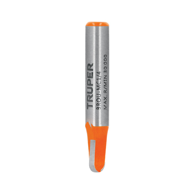BROU-MC1/4 Broca para router, media caña, 1/4", Truper