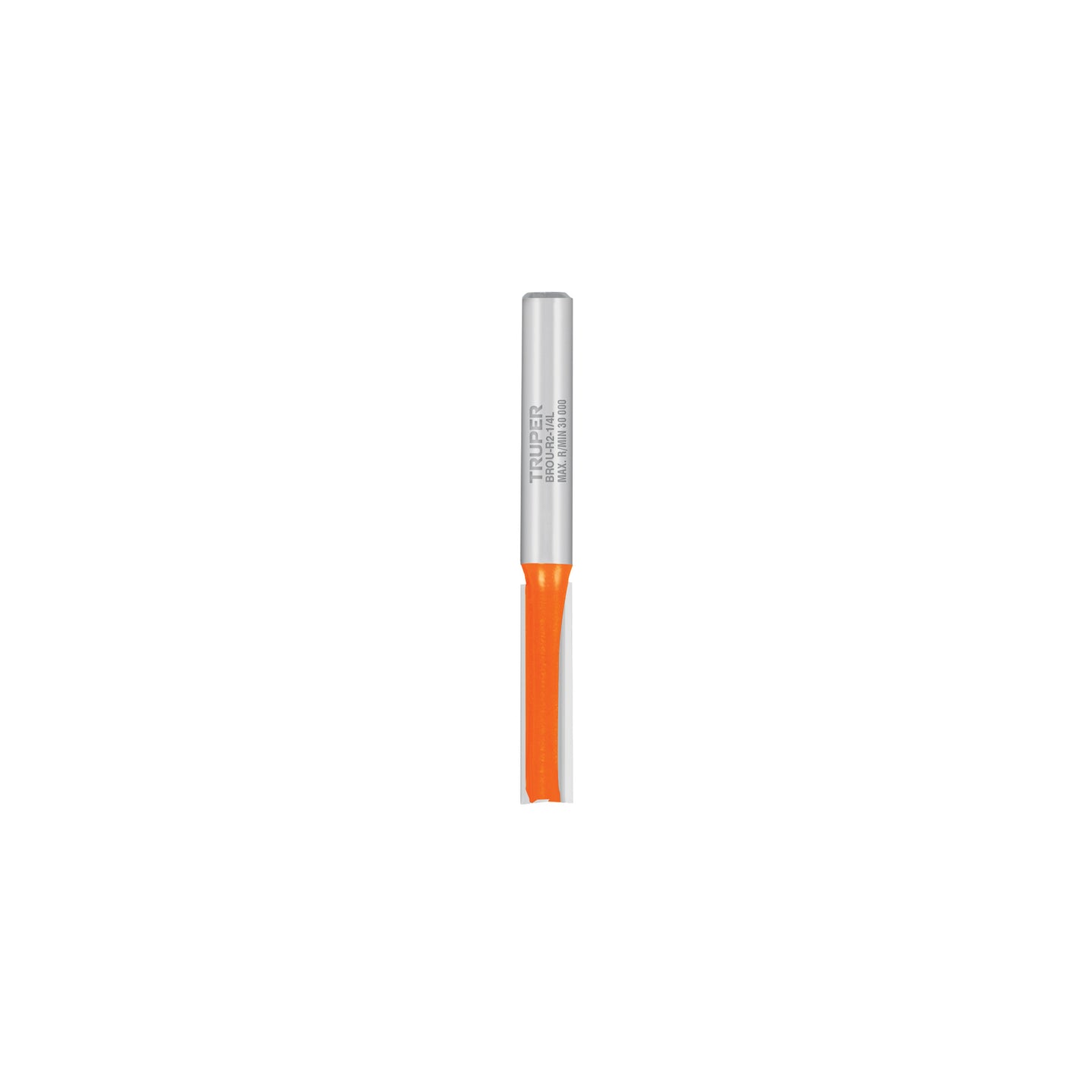 BROU-R2-1/4L Broca para router, recta 2 filos, 1/4", larga, Truper
