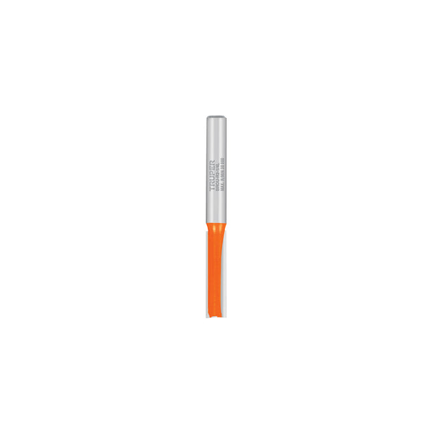 BROU-R2-1/4L Broca para router, recta 2 filos, 1/4", larga, Truper
