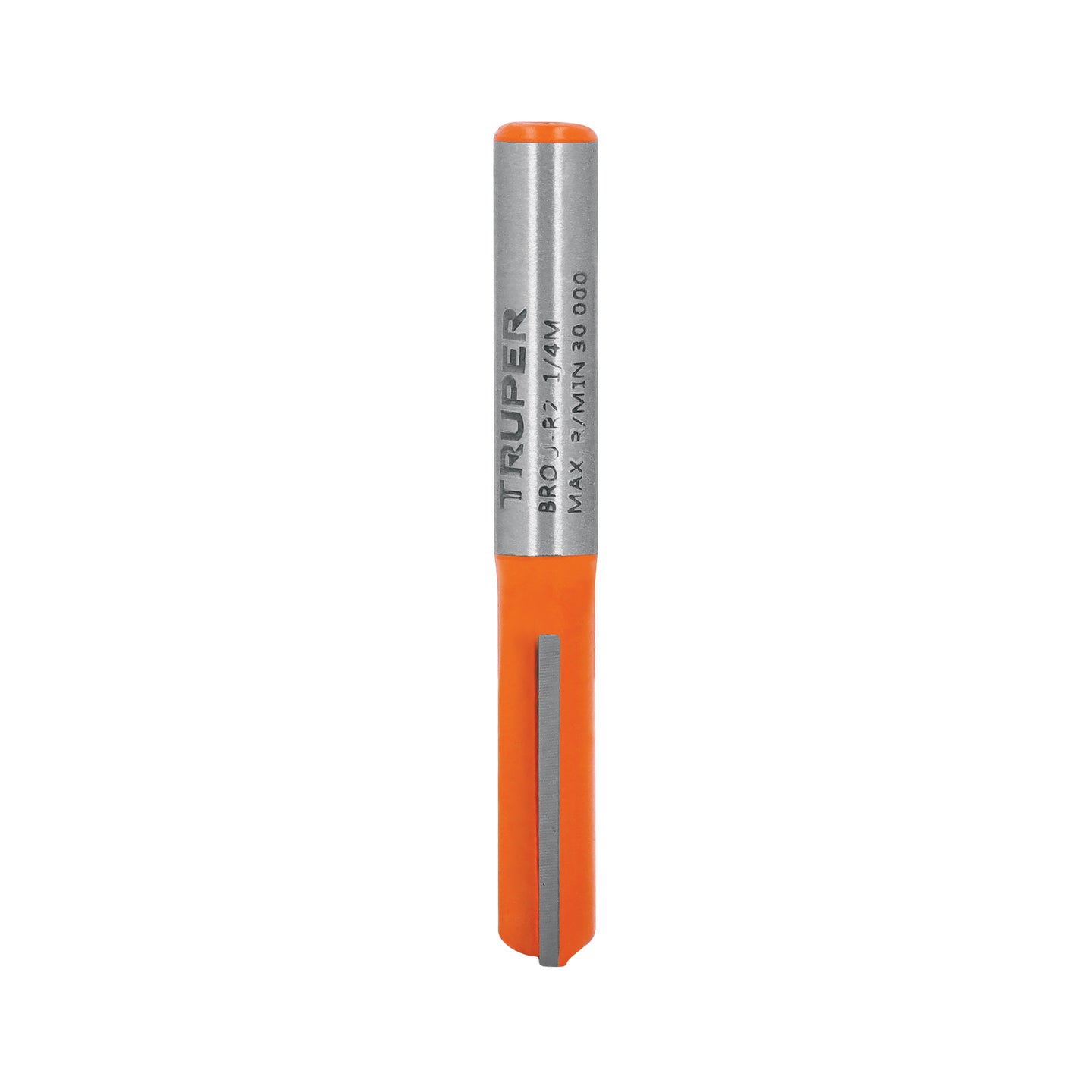 BROU-R2-1/4M Broca para router, recta 2 filos, 1/4", mediana, Truper