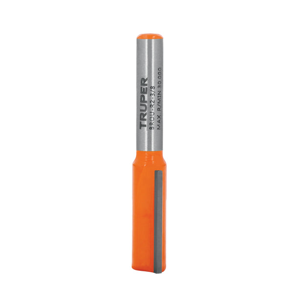 BROU-R2-3/8 Broca para router, recta 2 filos, 3/8", Truper