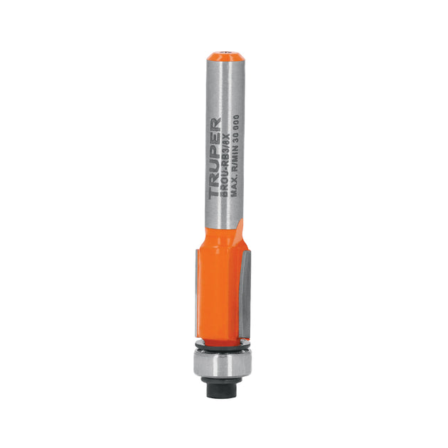 BROU-RB3/8X Broca para router, corte recto, 3/8" con balero, Truper