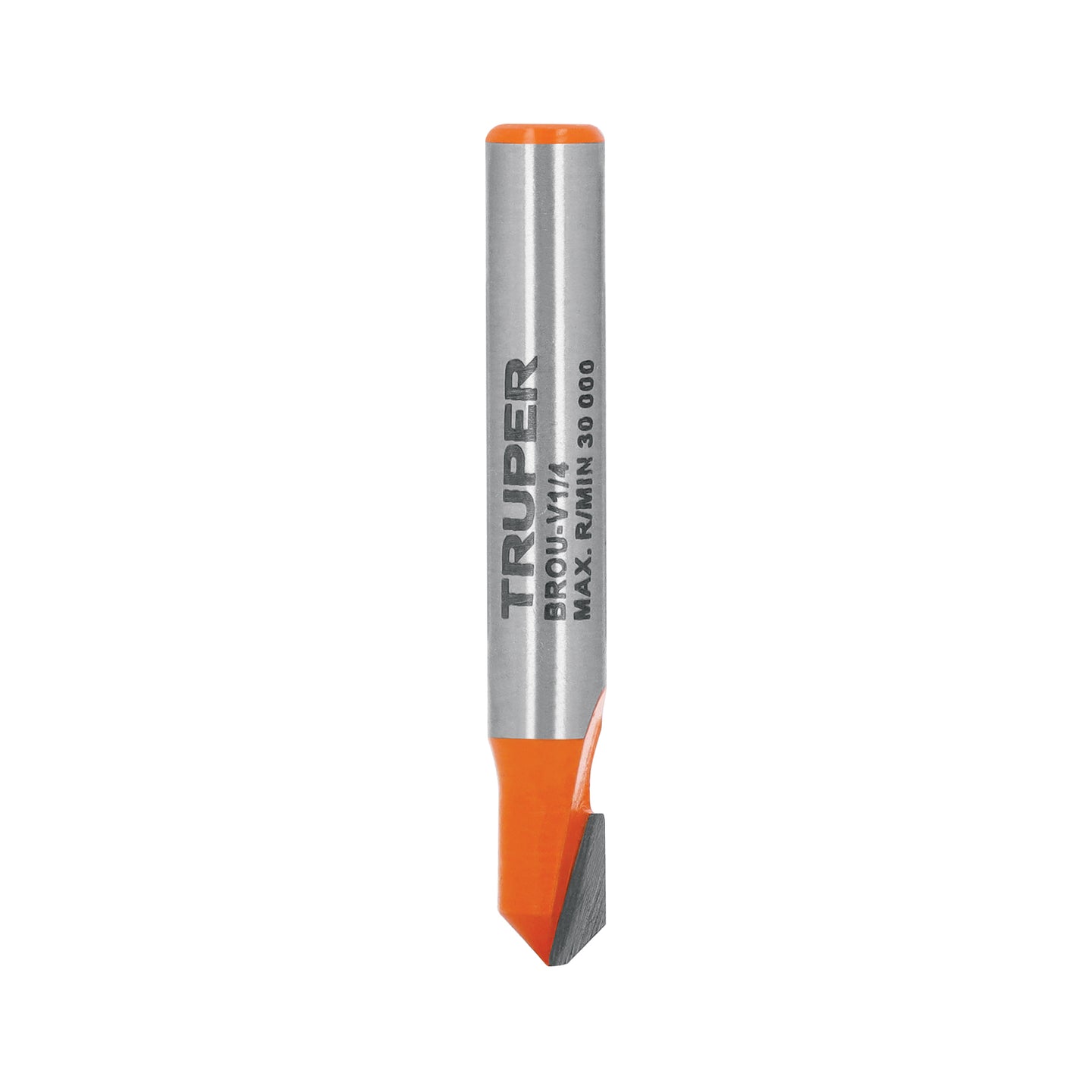 BROU-V1/4 Broca para router, corte en "V", 1/4", Truper
