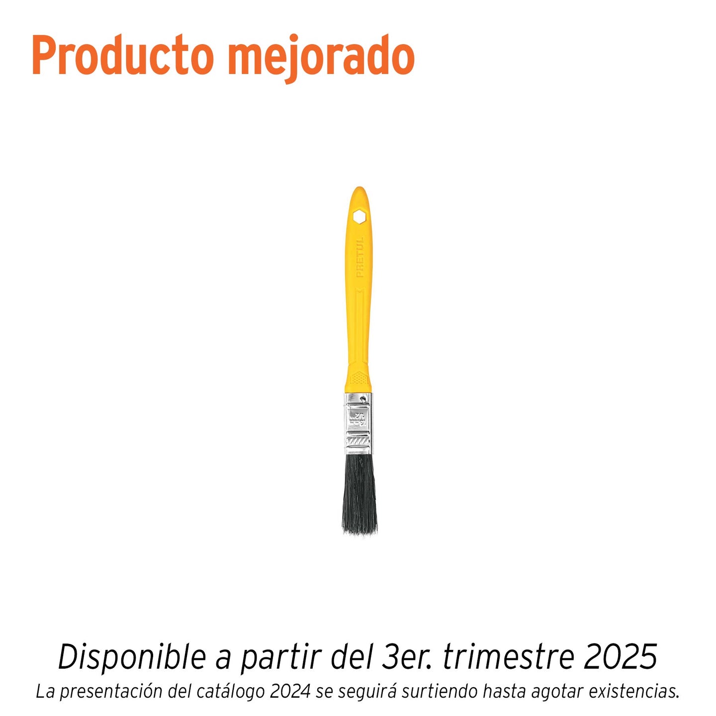 BRP-1/2 Brocha uso general de 1/2" con mango de plástico, PRETUL