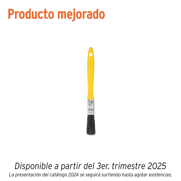 BRP-1/2 Brocha uso general de 1/2" con mango de plástico, PRETUL