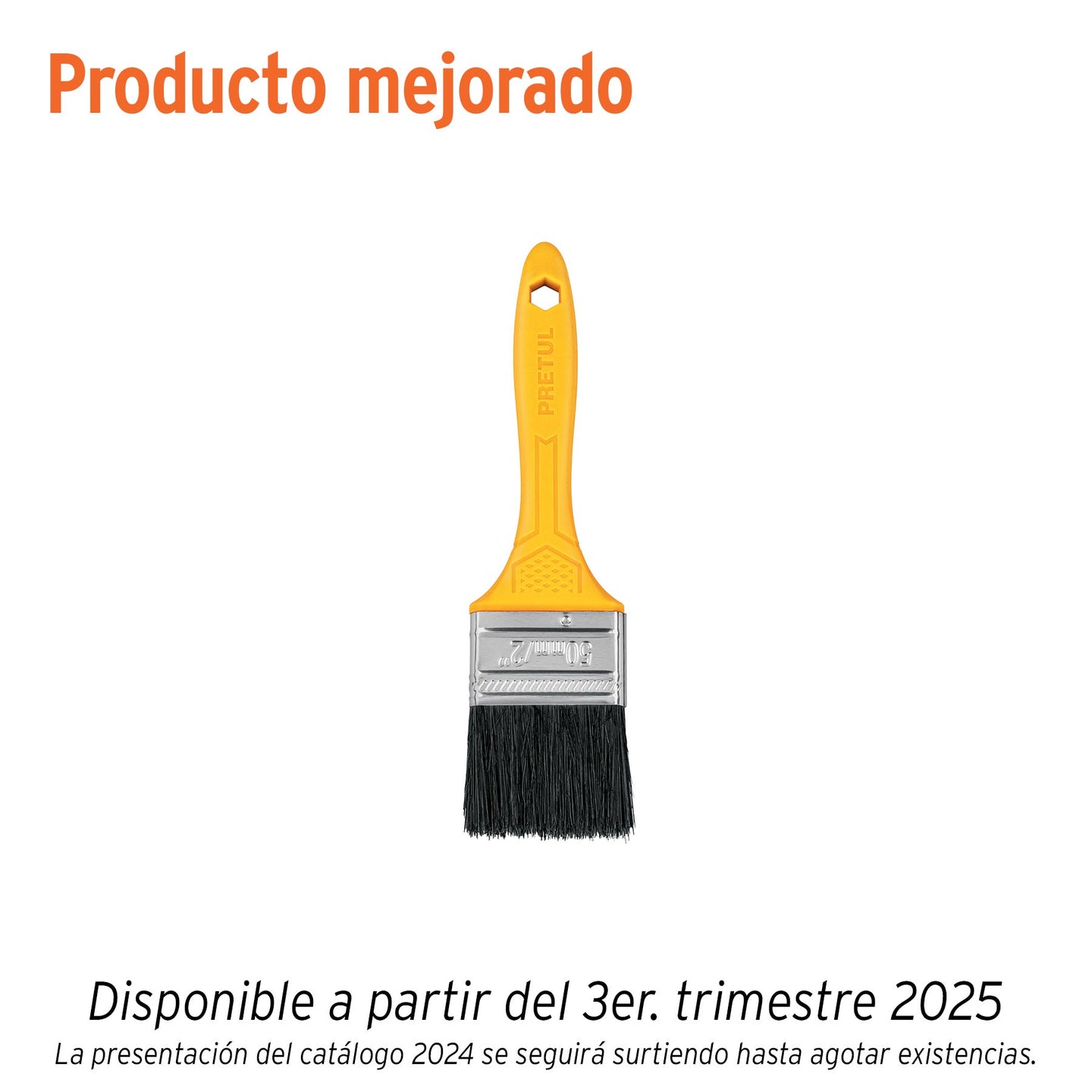 BRP-2 Brocha uso general de 2" con mango de plástico, PRETUL