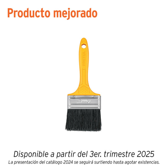 BRP-3 Brocha uso general de 3" con mango de plástico, PRETUL