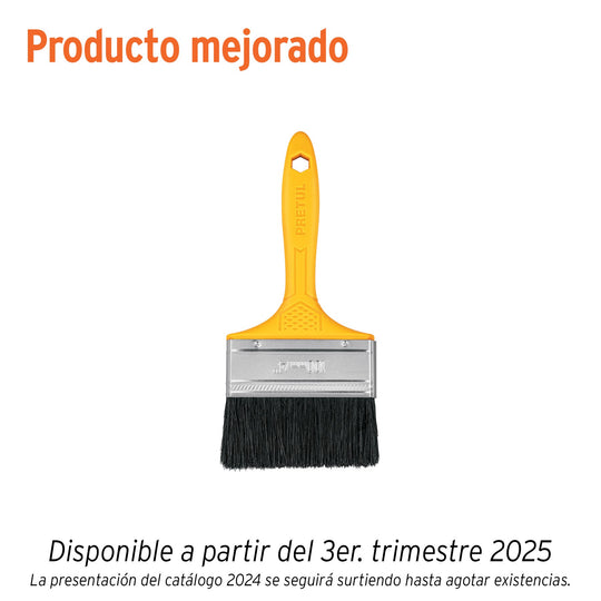 BRP-4 Brocha uso general de 4" con mango de plástico, PRETUL