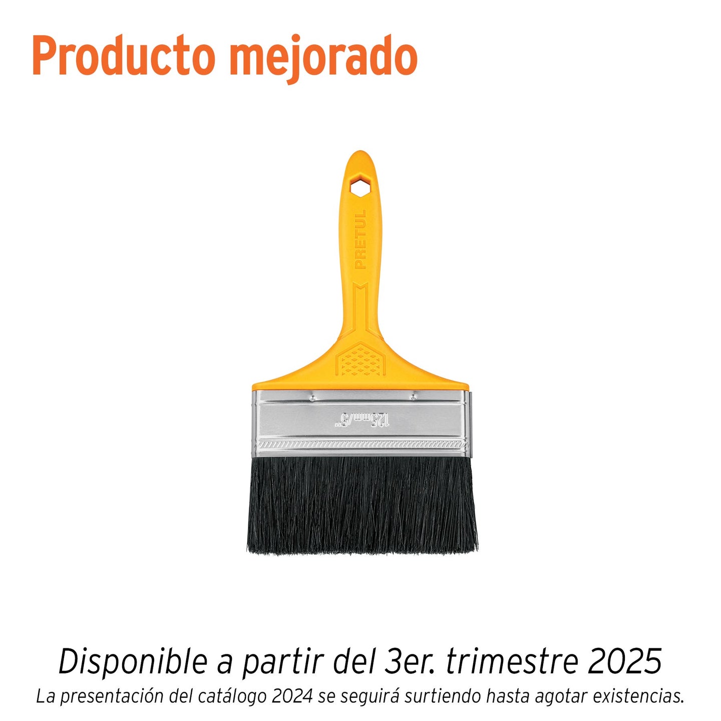 BRP-5 Brocha uso general de 5" con mango de plástico, PRETUL
