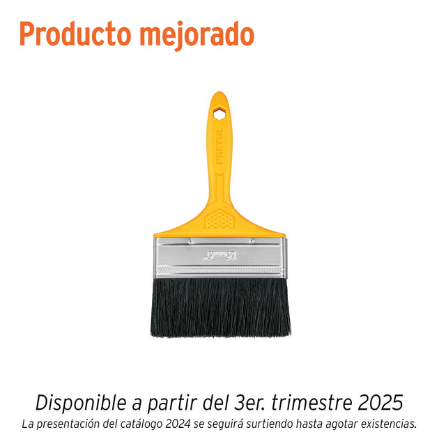 BRP-5 Brocha uso general de 5" con mango de plástico, PRETUL