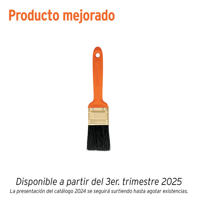 BRT-1-1/2 Brocha profesional de 1-1/2" con mango de plástico, Truper