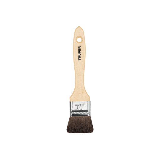 BRT-1-1/2C Brocha pelo de camello de 1-1/2" con mango de madera, TRUPER