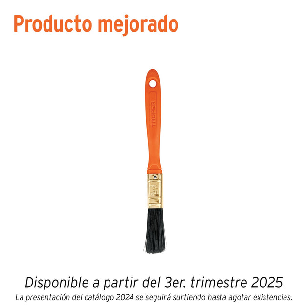 BRT-1/2 Brocha profesional de 1/2" con mango de plástico, Truper