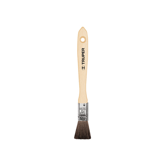 BRT-1/2C Brocha pelo de camello de 1/2" con mango de madera, TRUPER
