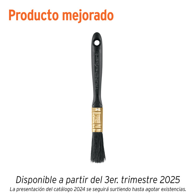 BRT-1/2X Brocha profesional de 1/2" mango de plástico, Truper Expert
