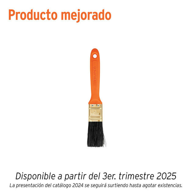 BRT-1 Brocha profesional de 1" con mango de plástico, Truper