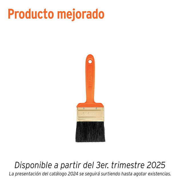BRT-2-1/2 Brocha profesional de 2-1/2" con mango de plástico, Truper