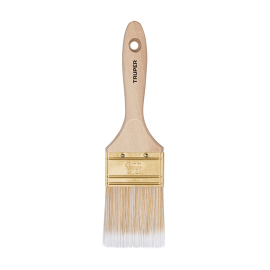 BRT-2-1/2S Brocha cerdas sintéticas 2-1/2" corte recto, mango de madera