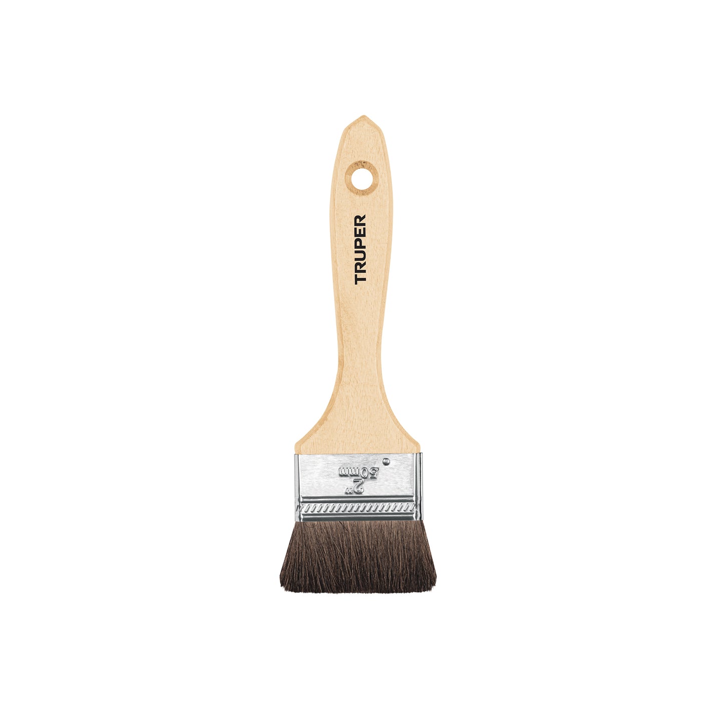 BRT-2C Brocha pelo de camello de 2" con mango de madera, TRUPER