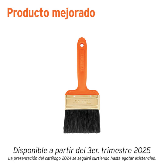 BRT-3 Brocha profesional de 3" con mango de plástico, Truper
