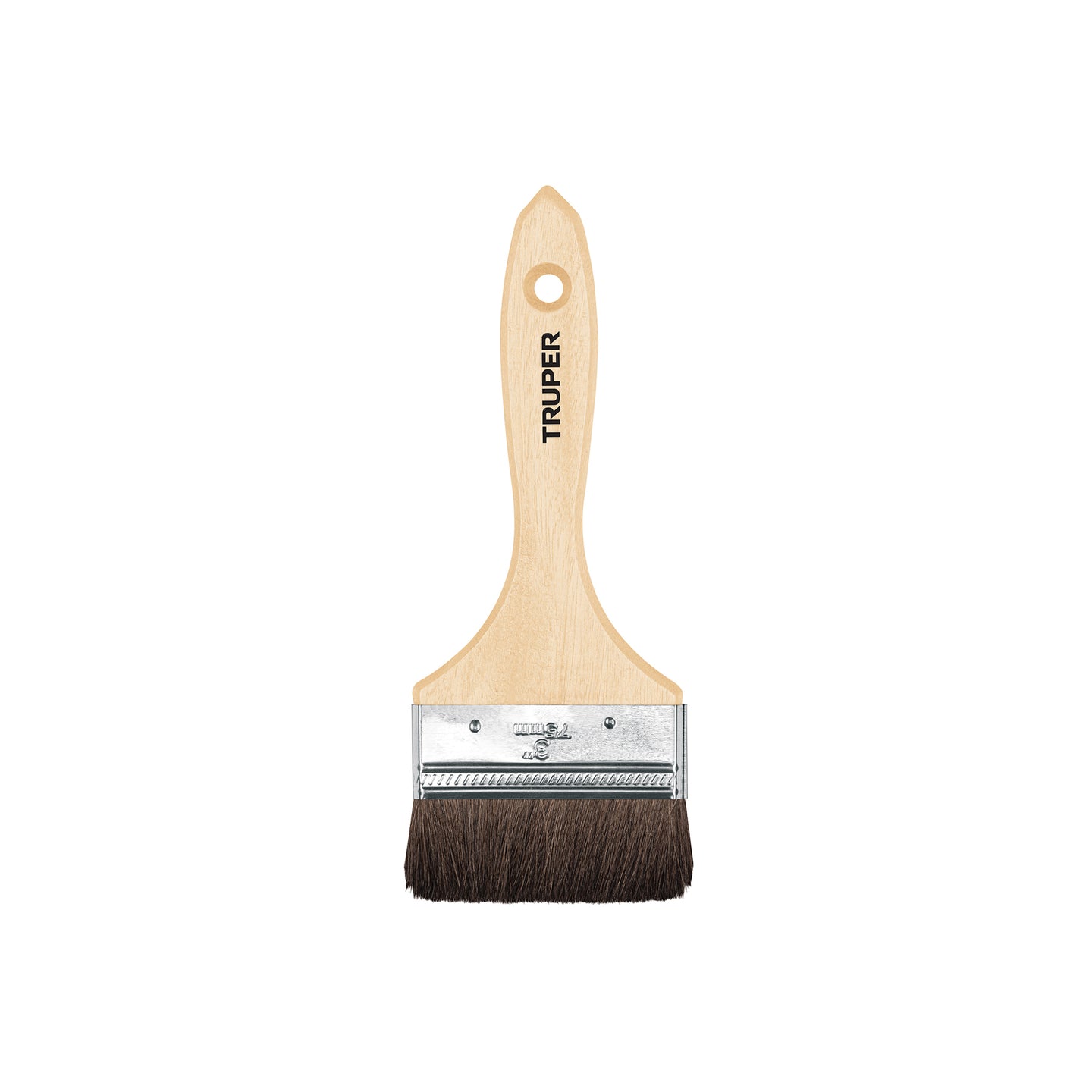 BRT-3C Brocha pelo de camello de 3" con mango de madera, TRUPER