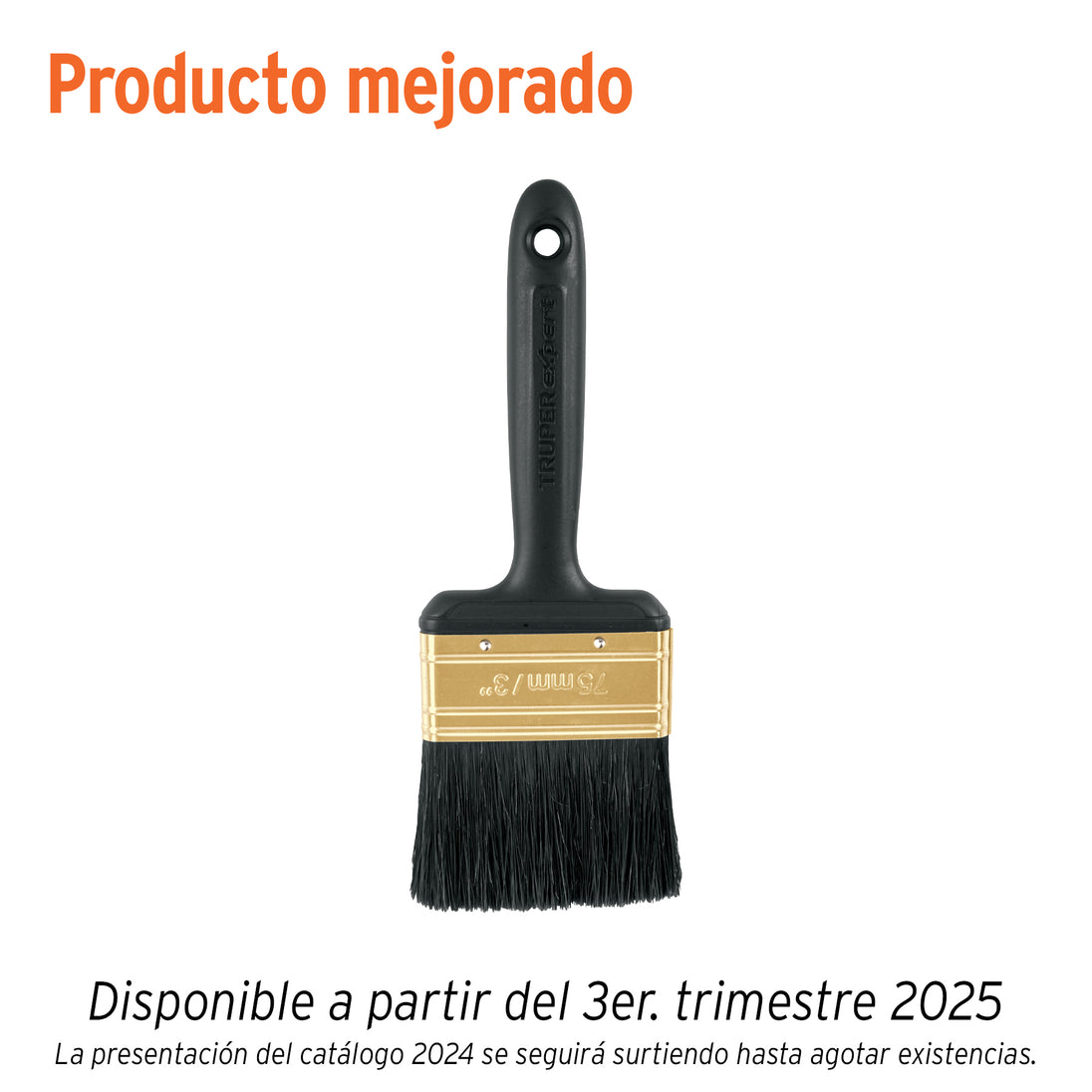 BRT-3X Brocha profesional de 3" mango de plástico, Truper Expert