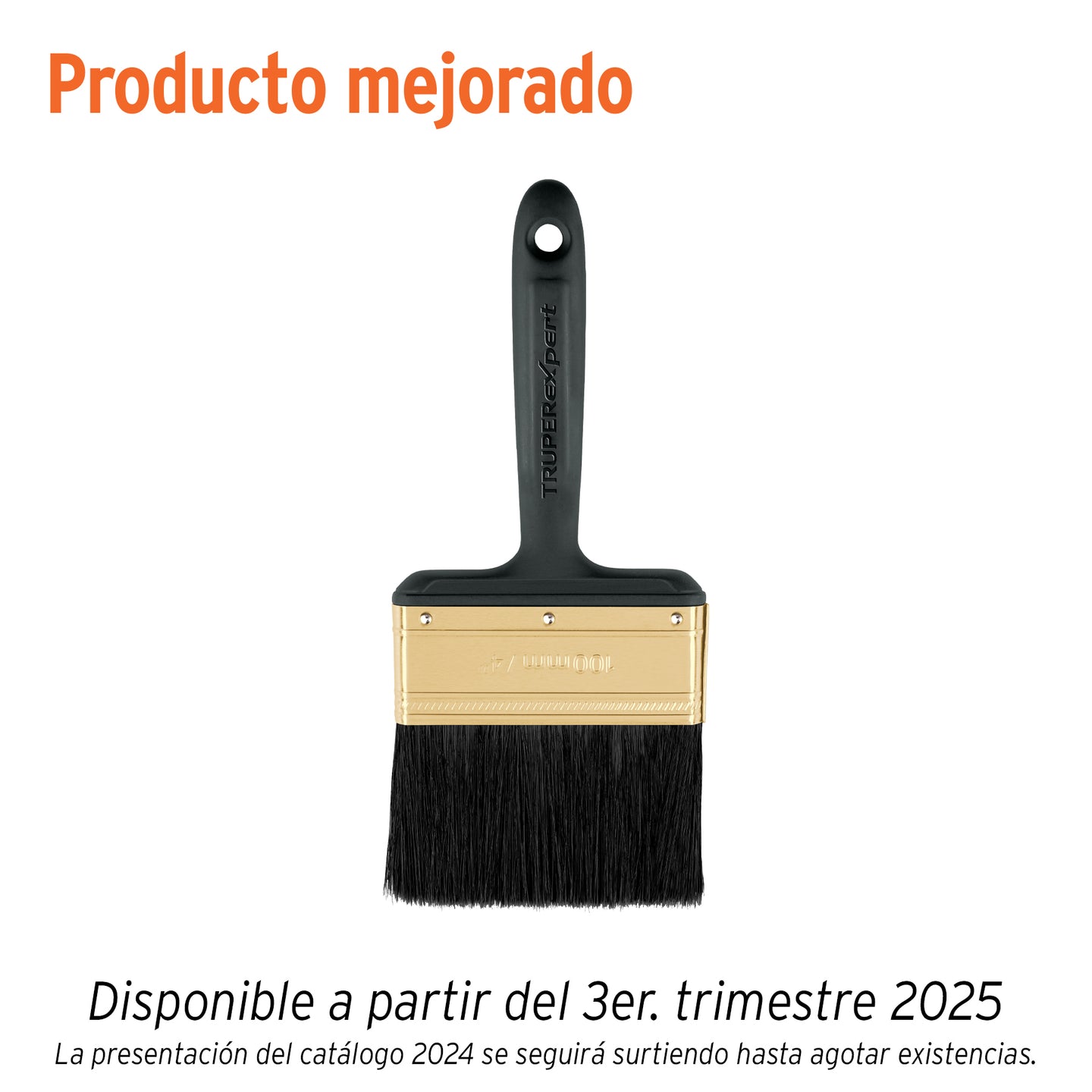 BRT-4X Brocha profesional de 4" mango de plástico, Truper Expert