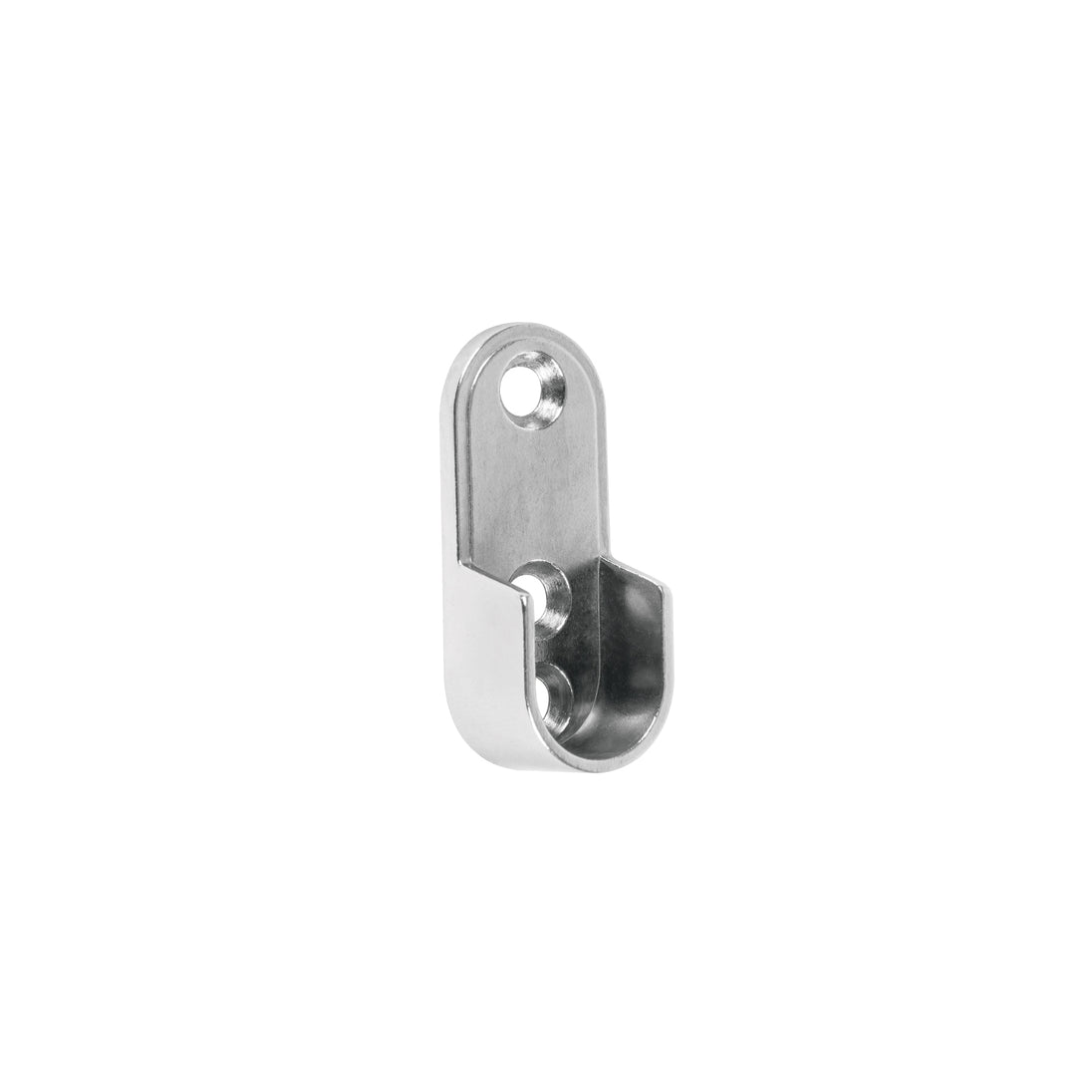 BTO-5 Brida niquelada para tubo ovalado de clóset, HERMEX