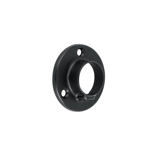 BTR-3N Brida negra para tubo redondo de closet, HERMEX
