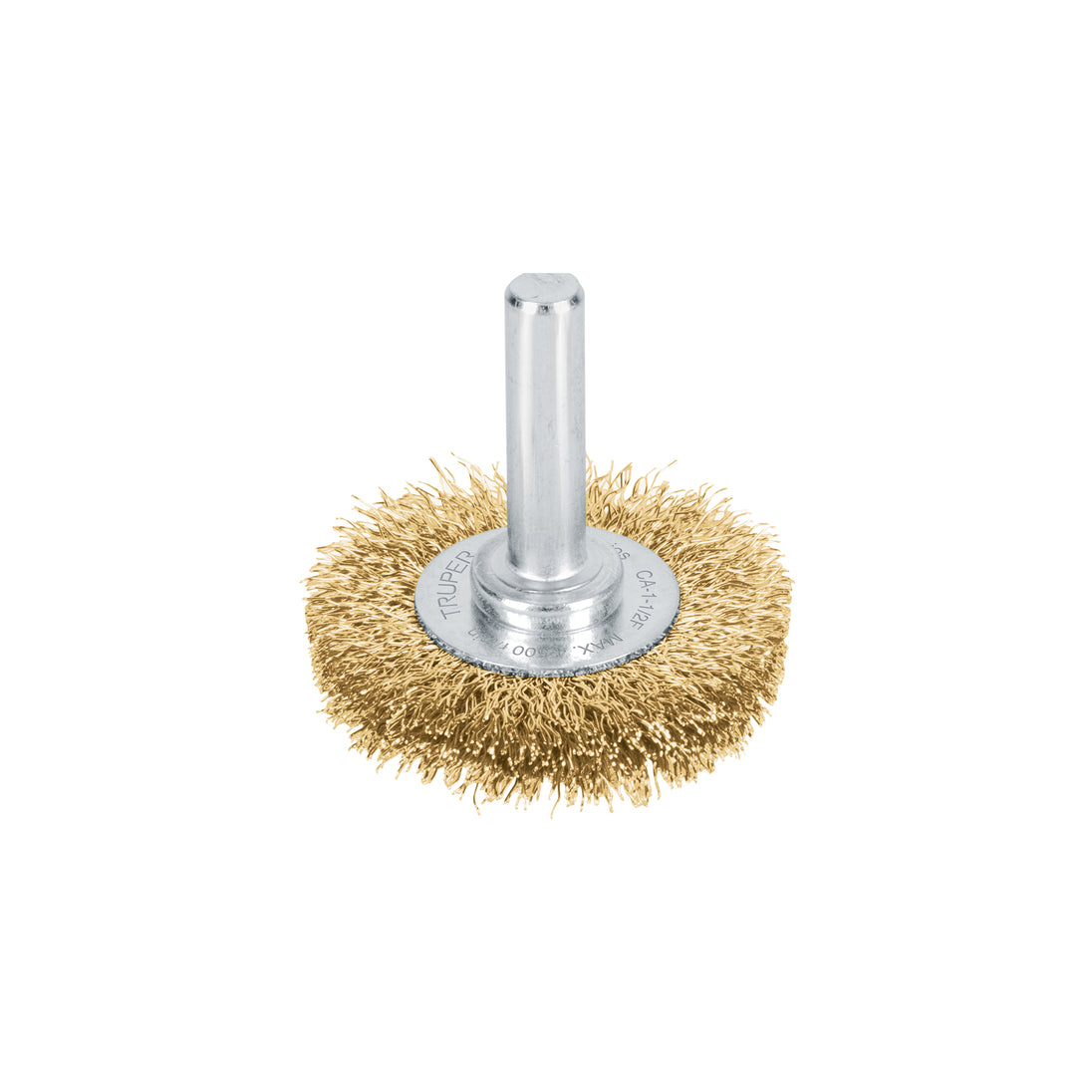 CA-1-1/2F Carda circular 1-1/2" alambre fino para taladro, TRUPER