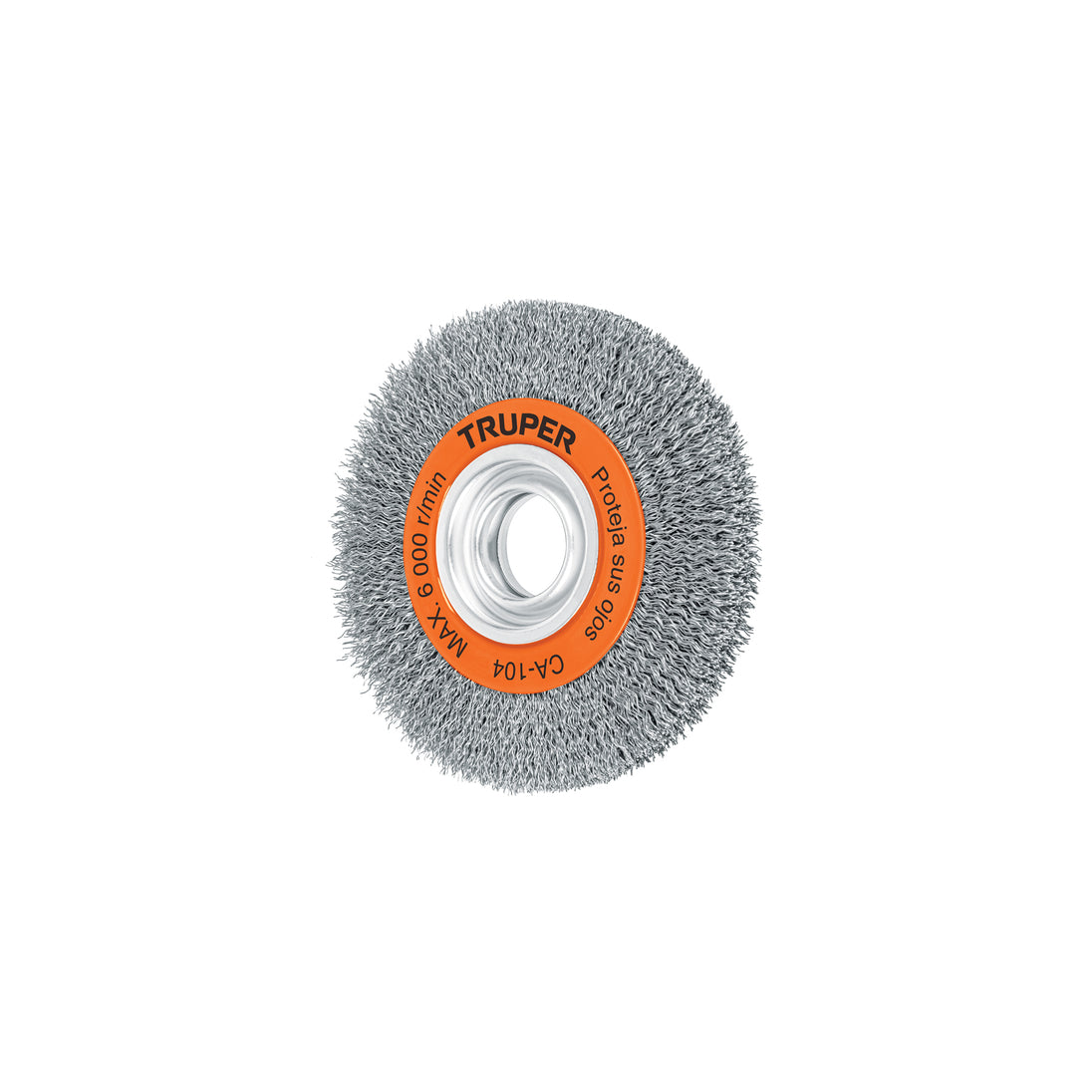 CA-104 Carda alambre ondulado 6" x 3/4" para esmeril, Truper