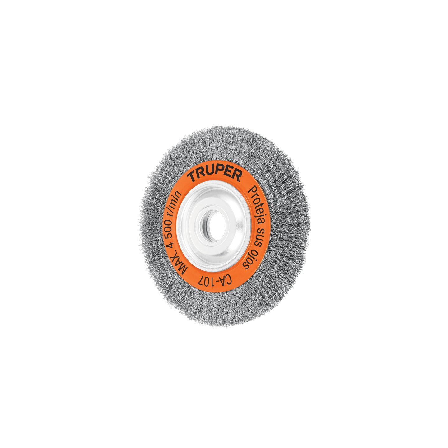 CA-107 Carda alambre ondulado 8" x 3/4" para esmeril, Truper