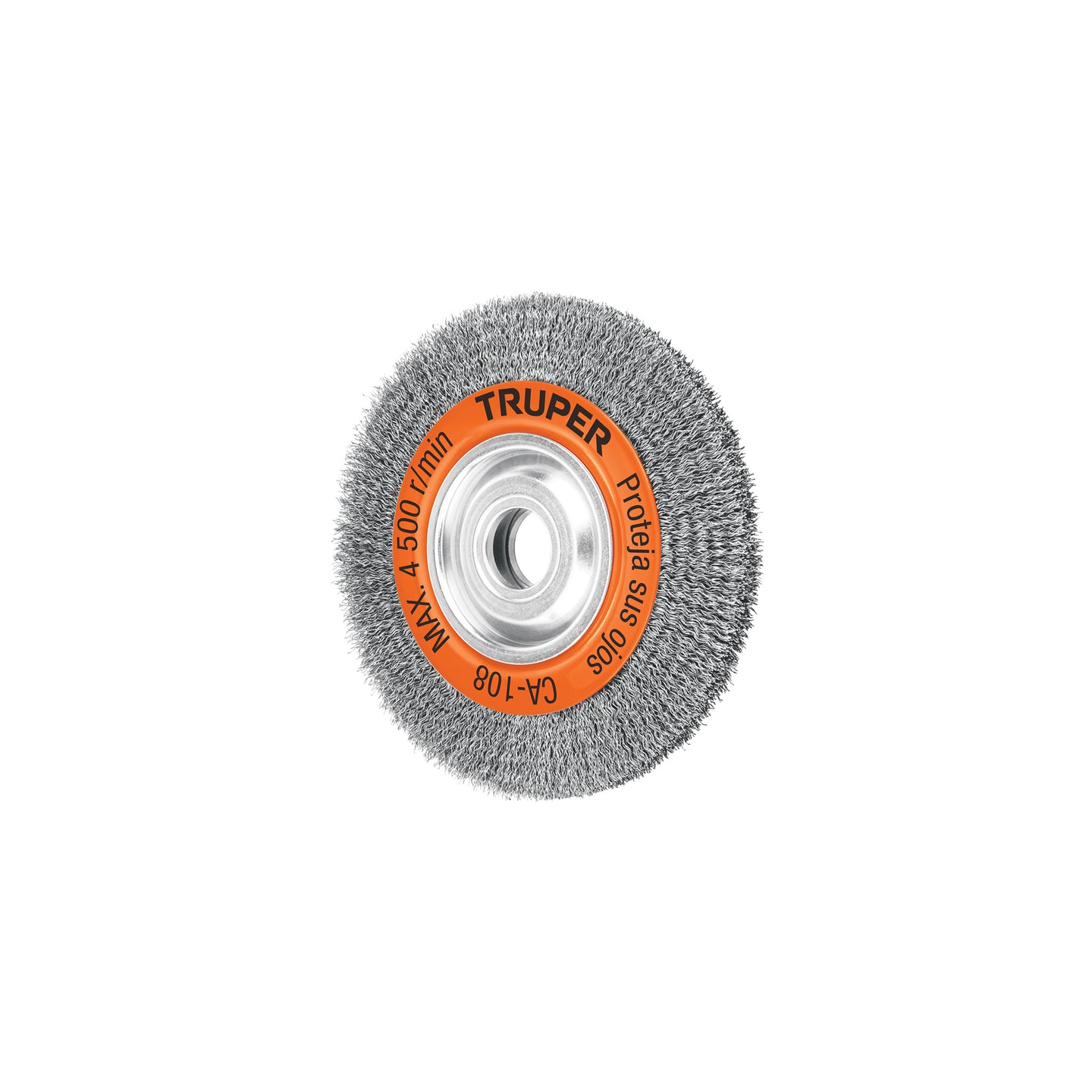 CA-108 Carda alambre ondulado 8" x 7/8" para esmeril, Truper