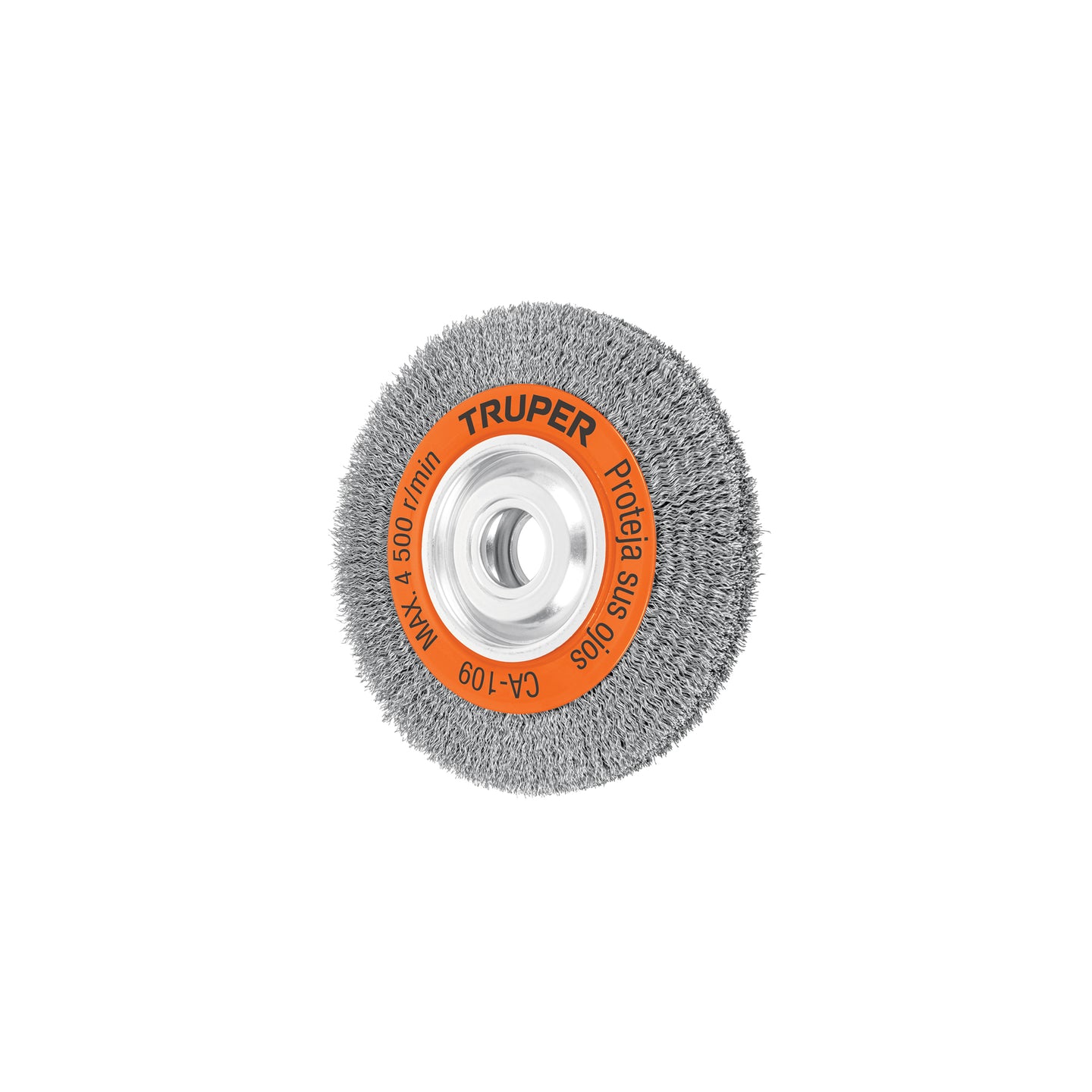 CA-109 Carda alambre ondulado 8" x 1" para esmeril, Truper