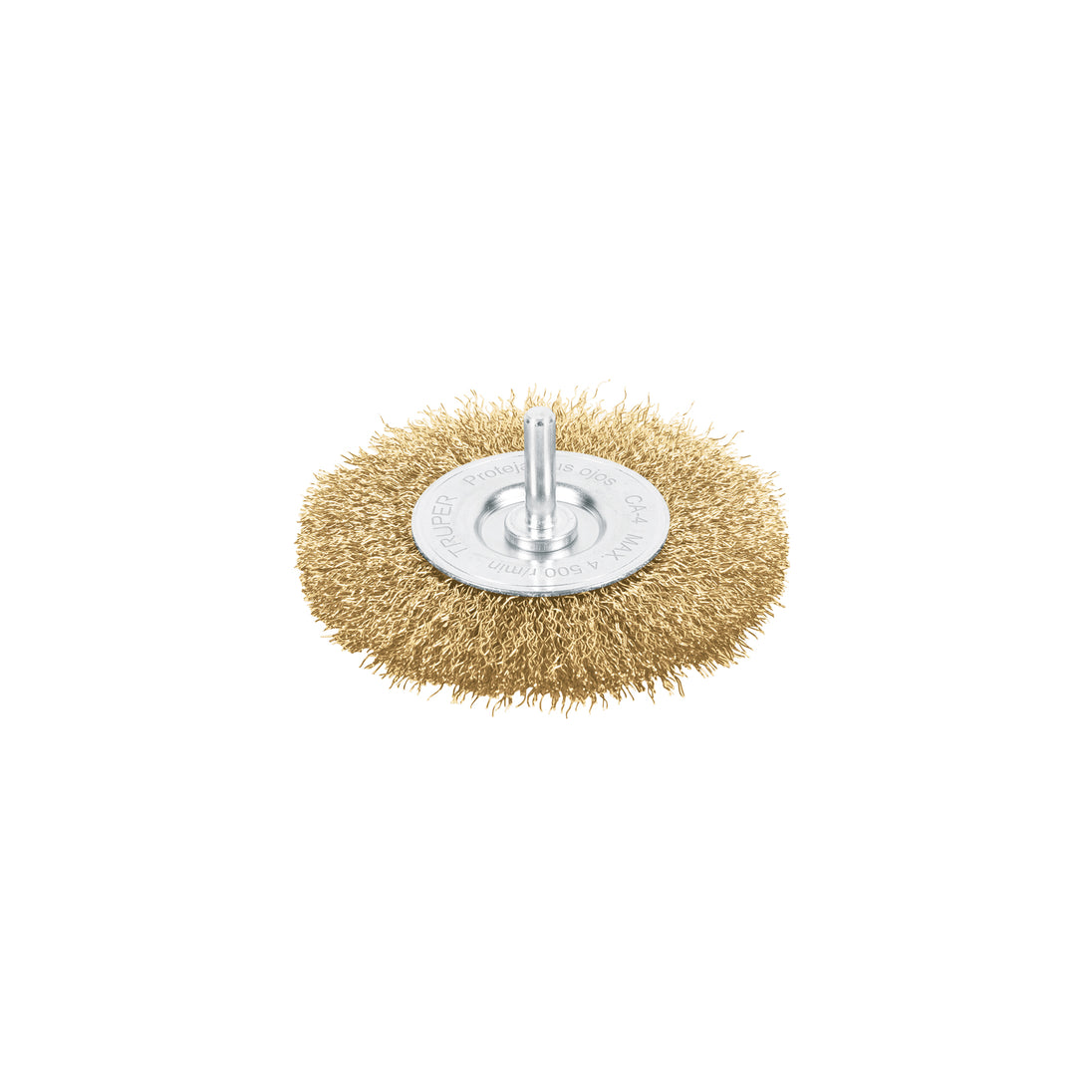 CA-4 Carda circular 4" alambre grueso para taladro, TRUPER
