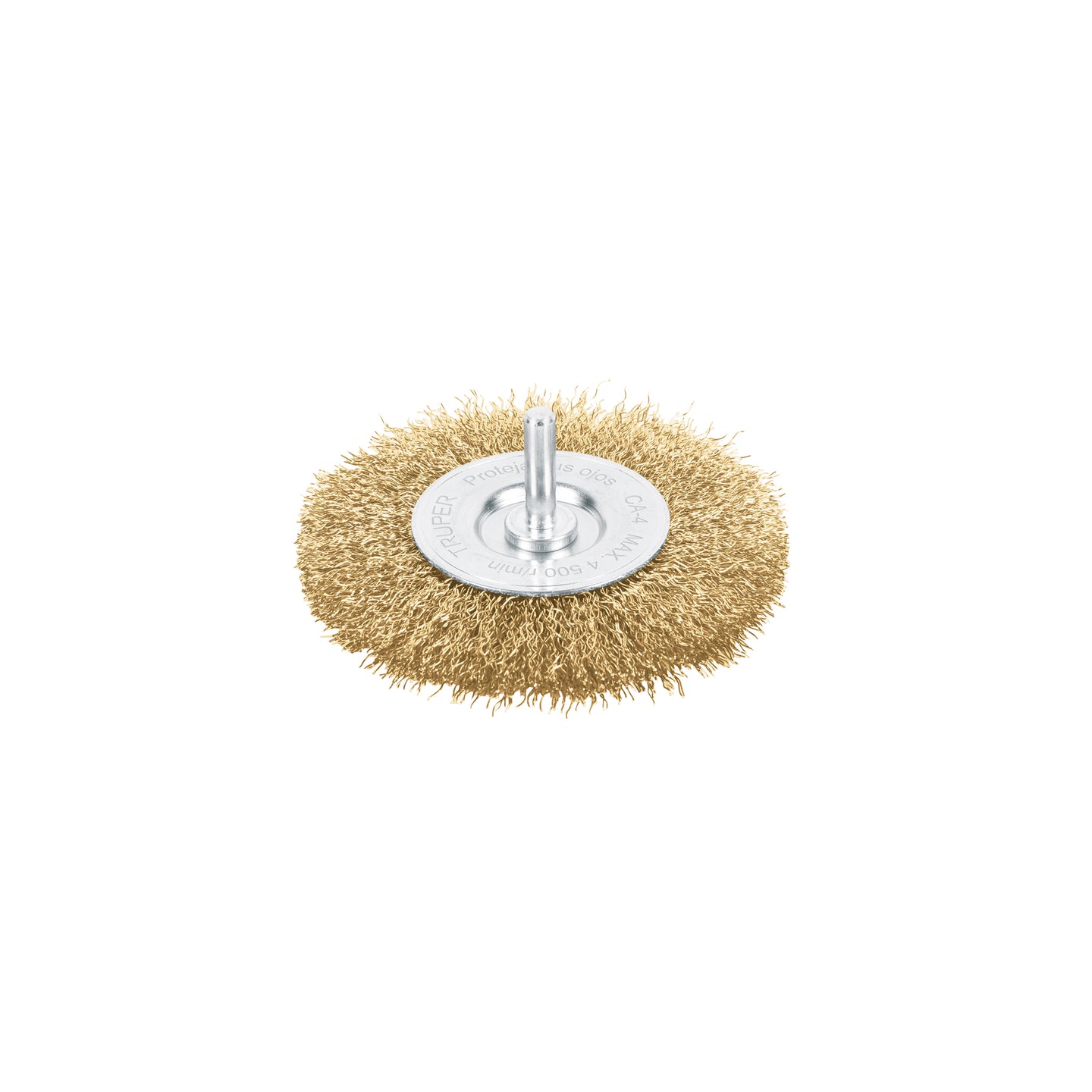 CA-4 Carda circular 4" alambre grueso para taladro, TRUPER