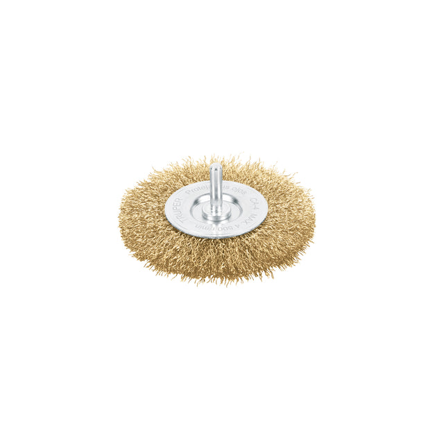 CA-4 Carda circular 4" alambre grueso para taladro, TRUPER