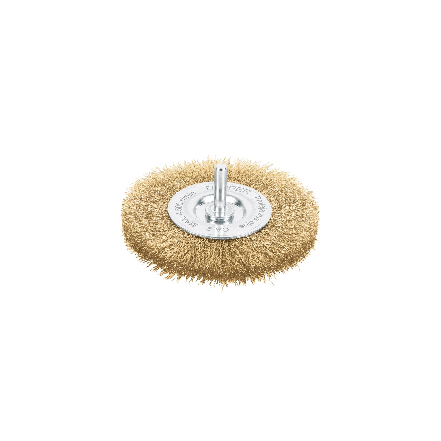 CA-4F Carda circular 4" alambre fino para taladro, TRUPER