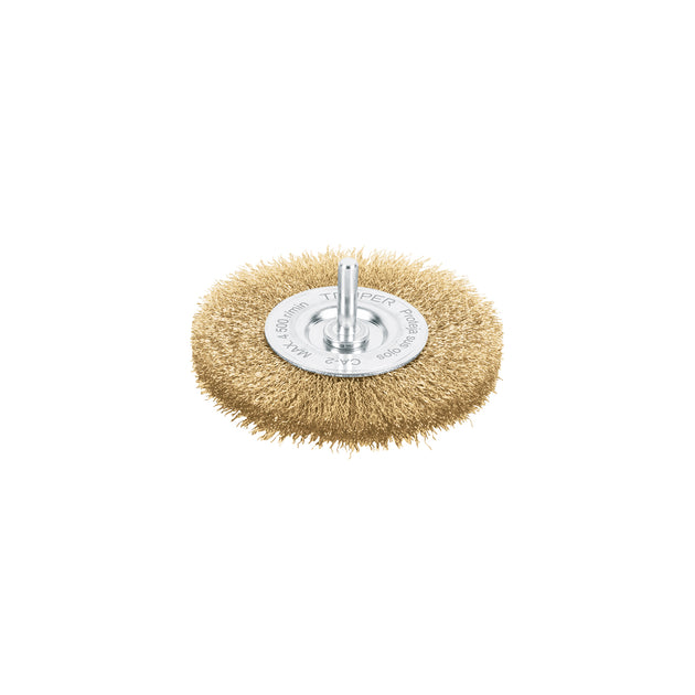 CA-4F Carda circular 4" alambre fino para taladro, TRUPER