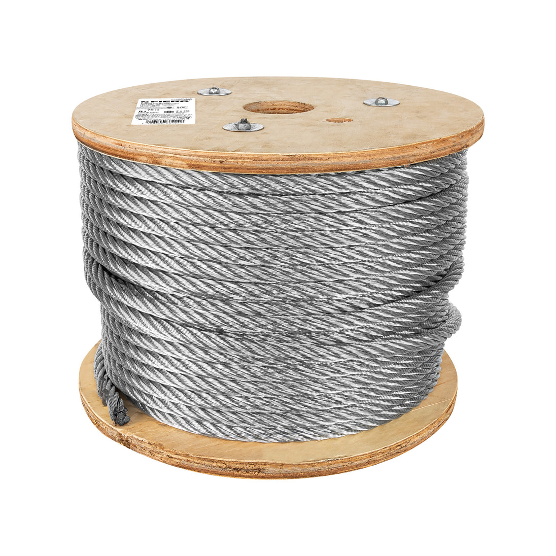 CAB-1/2F Metro de cable flexible 1/2" de acero 7x19 hilos, 75 m