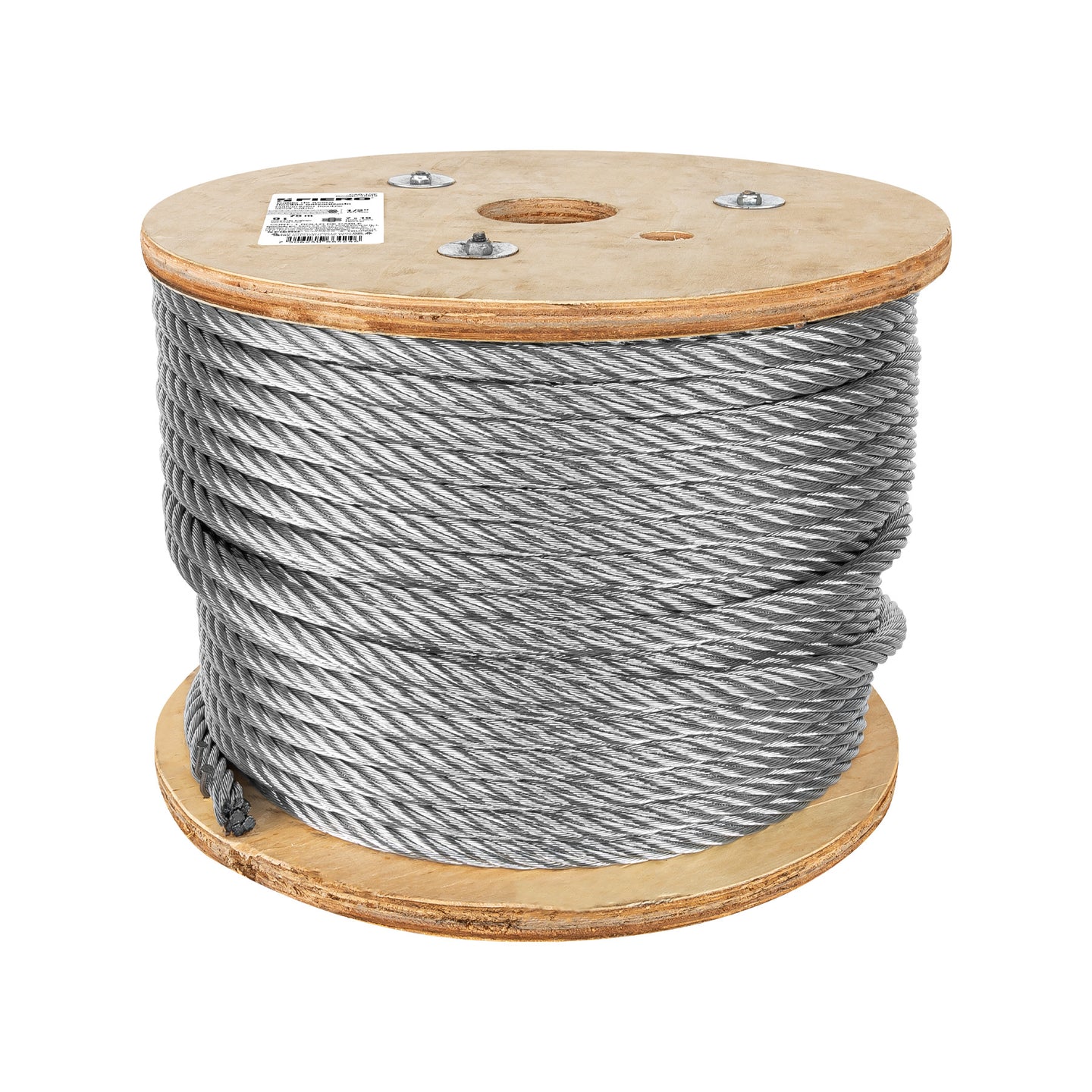 CAB-1/2F Metro de cable flexible 1/2" de acero 7x19 hilos, 75 m