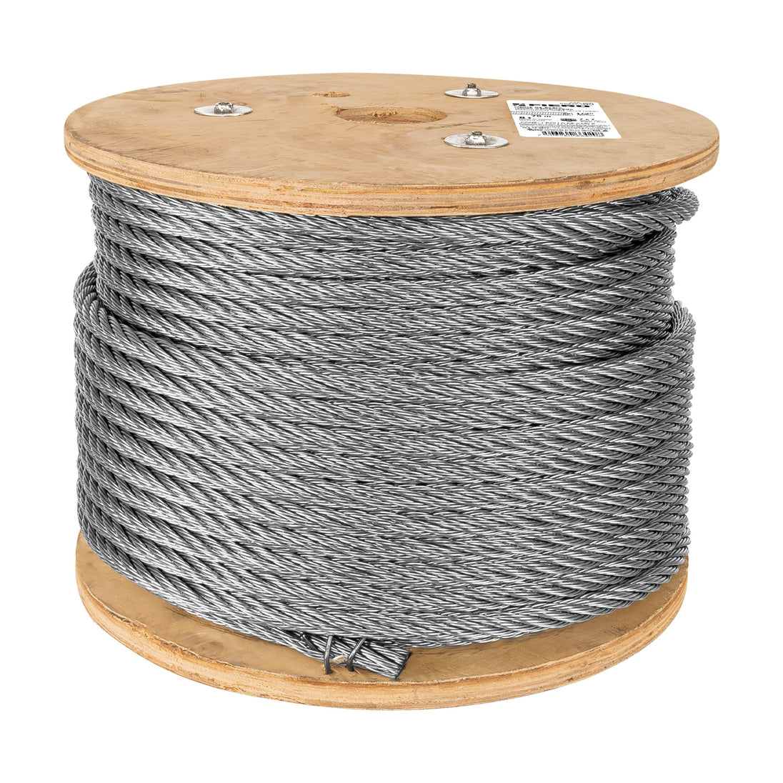 CAB-1/2R Metro de cable rígido 1/2" de acero 7x7 hilos, 75 m, FIERO