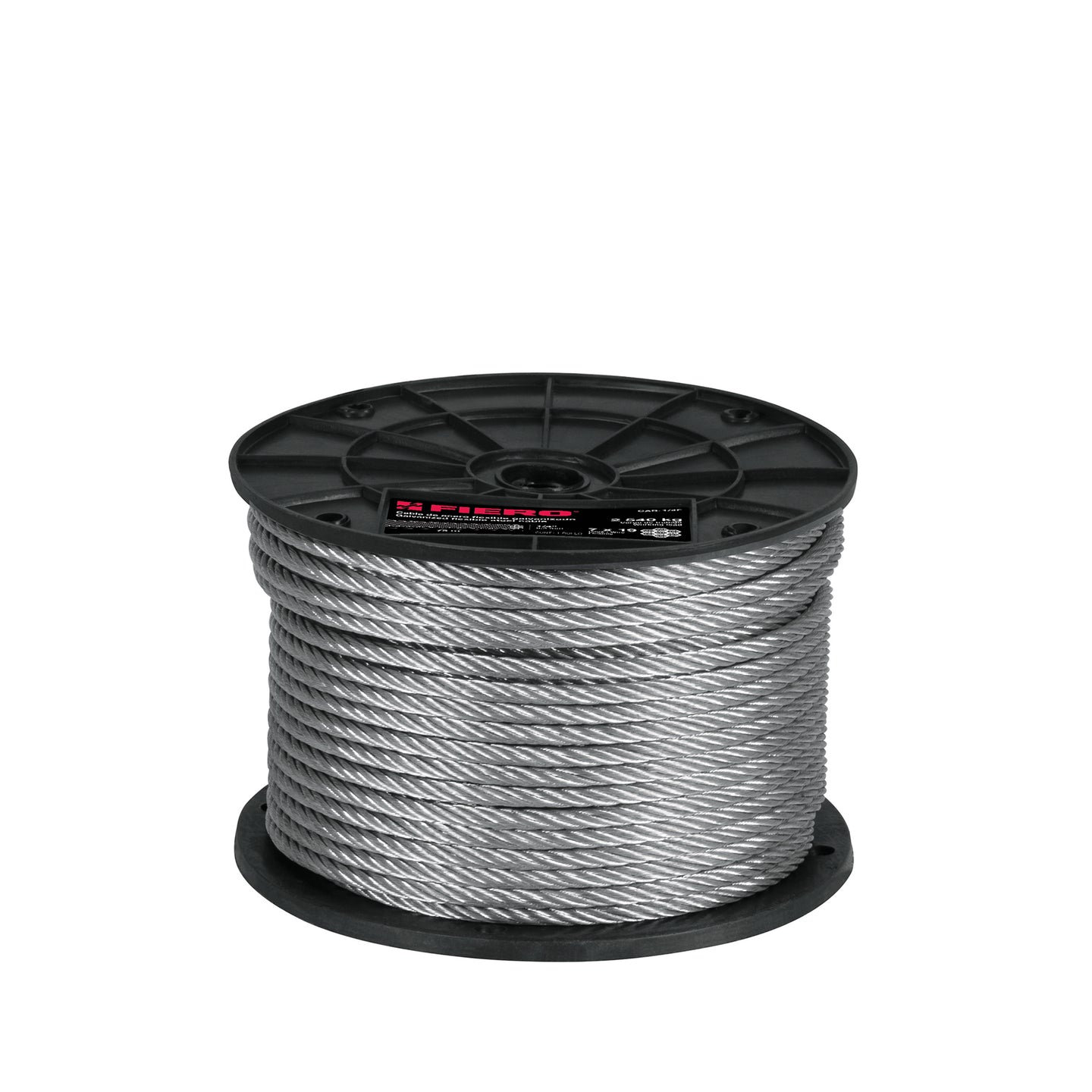 CAB-1/4F Metro de cable flexible 1/4" de acero 7x19 hilos, 75 m