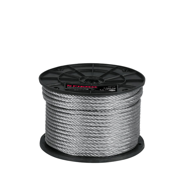 CAB-1/4F Metro de cable flexible 1/4" de acero 7x19 hilos, 75 m