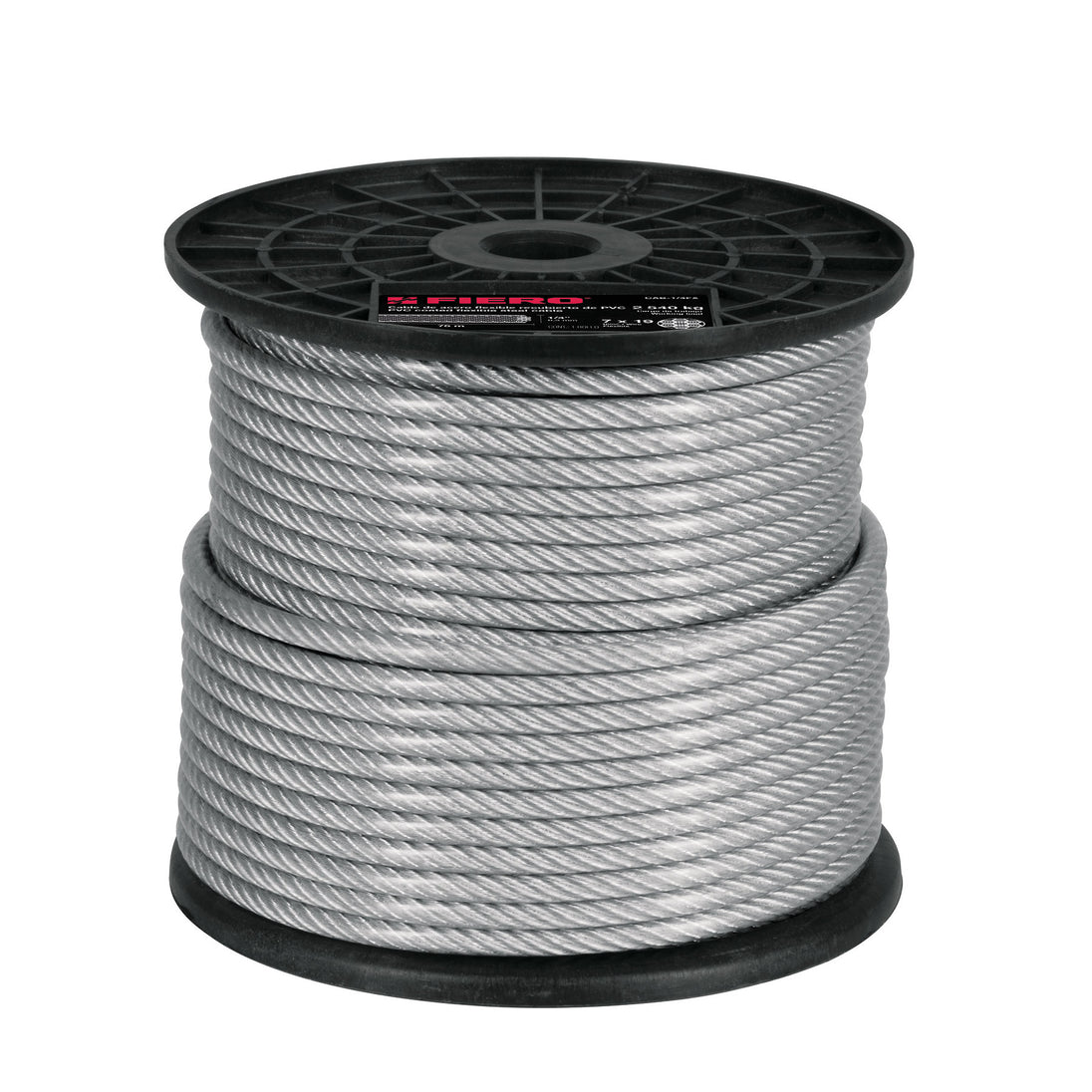 CAB-1/4FX Metro cable flexible 1/4" acero 7x19 recubierto PVC, 75 m
