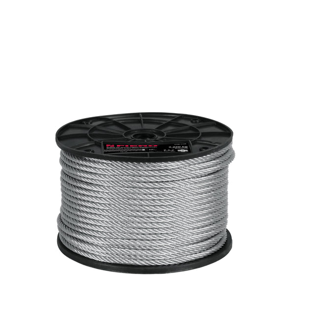 CAB-1/4R Metro de cable rígido 1/4" de acero 7x7 hilos, 75 m, FIERO