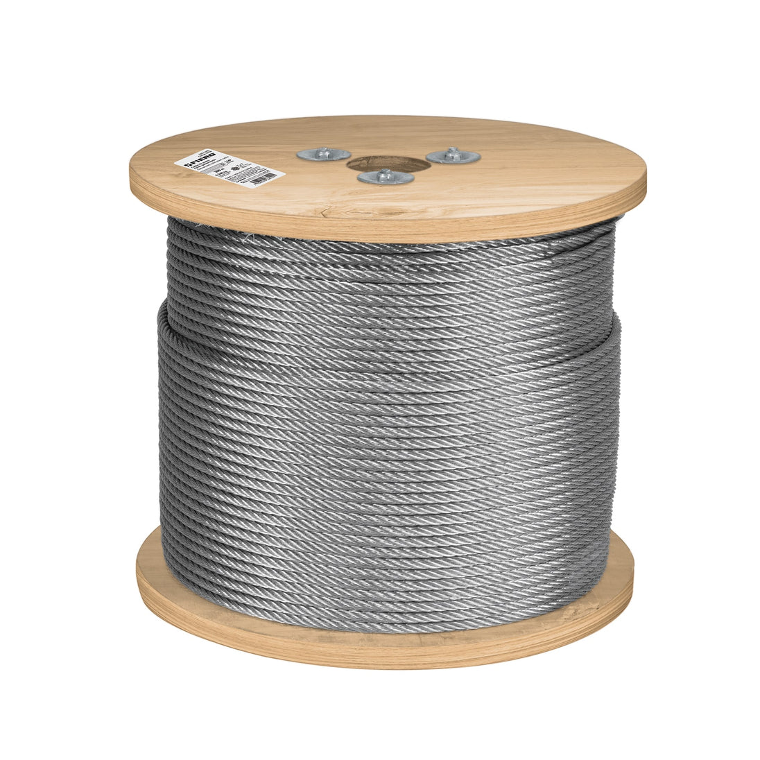 CAB-1/4R3 Metro de cable rígido 1/4" de acero 7x7 hilos, 300 m, FIERO